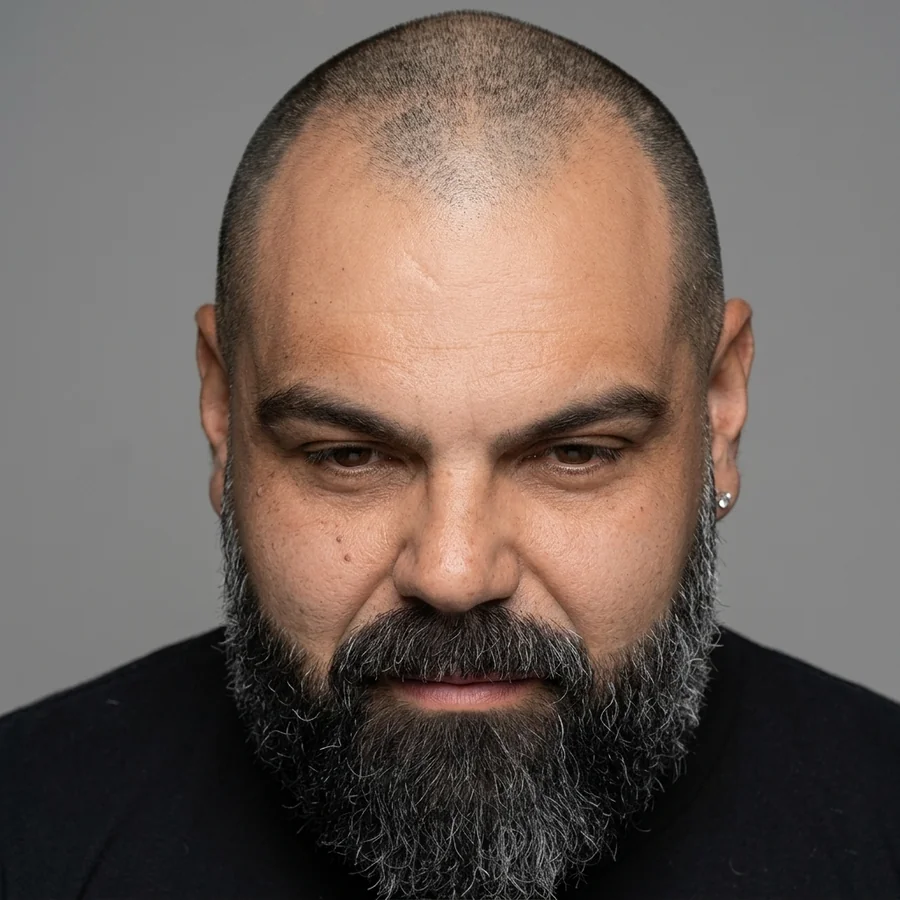 Scalp Revival SMP result on male pattern baldness — full coverage, natural finish